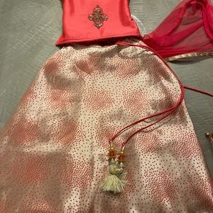Size 24 long sleeve girls lehenga